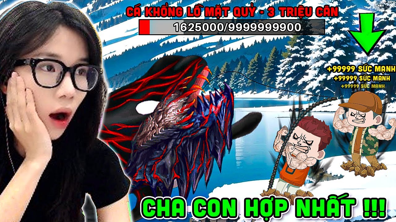 YUNE CHƠI CÂU CÁ VẠN CÂN VỚI COMBO CHA CON HỢP NHẤT SIÊU MẠNH😲