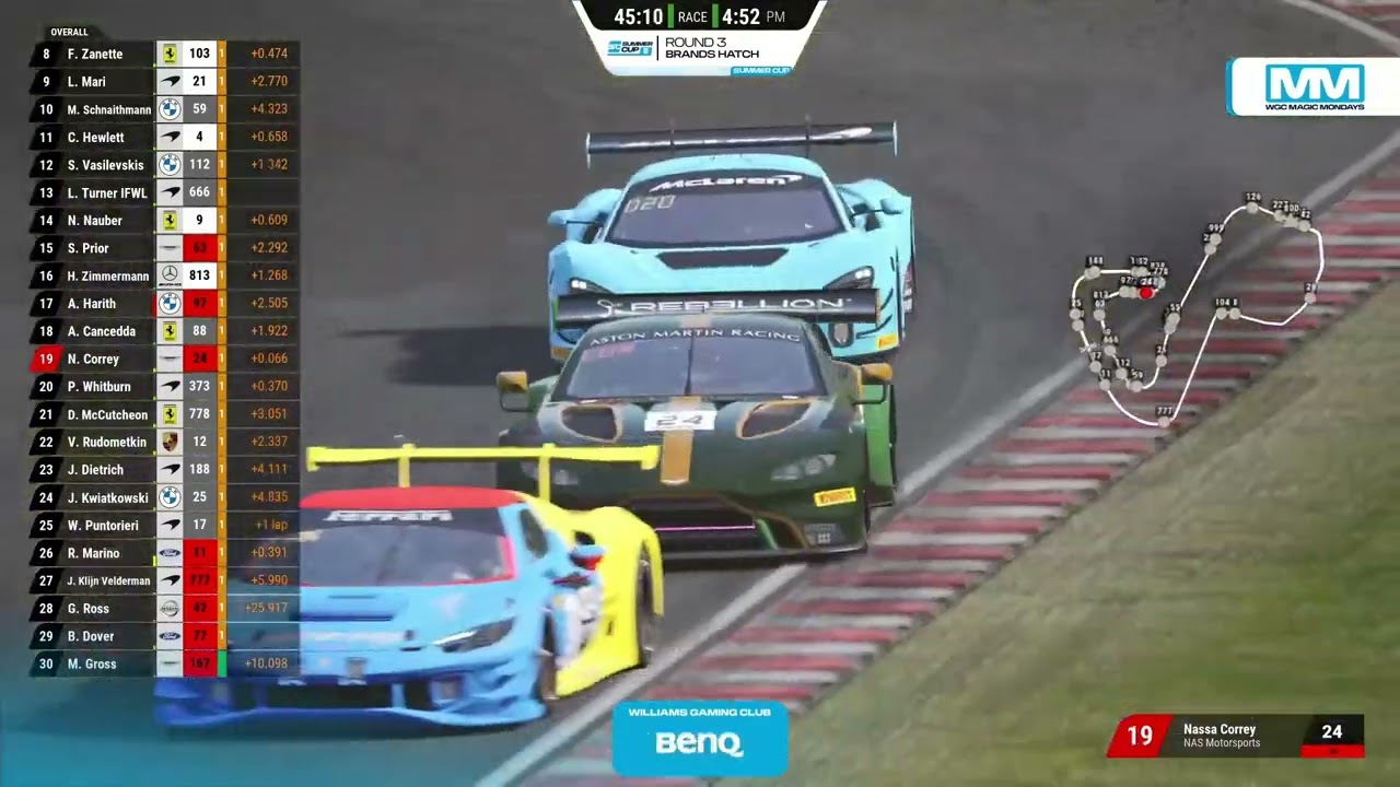 Nassa Correy's Race Highlights from R3 S2 Williams Gaming Club Summer Cup ACC League.