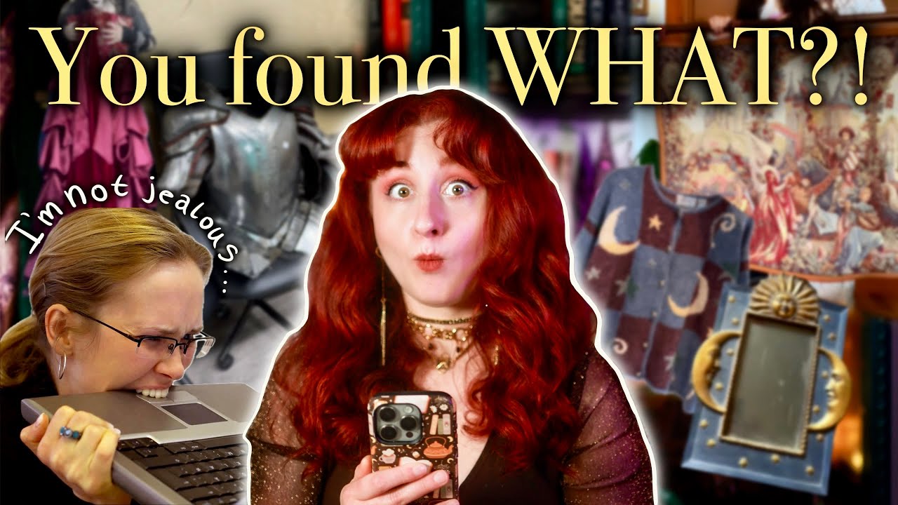 Reacting to INSANE Thrift Finds on Tiktok | Whimsigoth, Fairycore, and Fantasy SCORES ✨