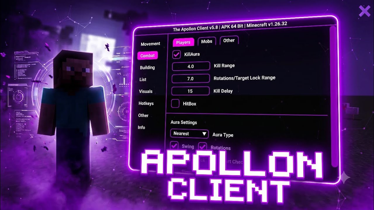Apollon Client v1.26.32 is FINALLY Here! Best MCPE 1.26.32 Client!