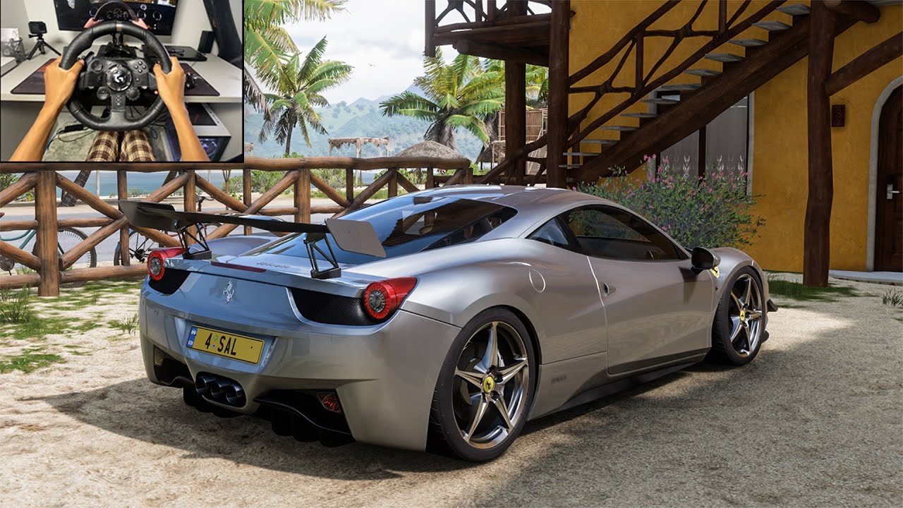1100HP Ferrari 458 Italia - Forza Horizon 5 Gameplay / Logitech G923 @4SALCC