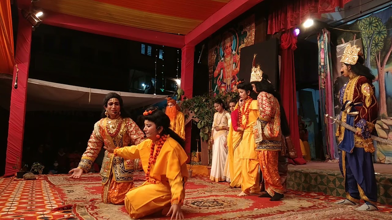राम जी व भरतजी मिलाप चित्रकूट ,करी क्या हाय कर्ता ने, Shri Ram Sewak Sabha Nainital Ramlila 2001
