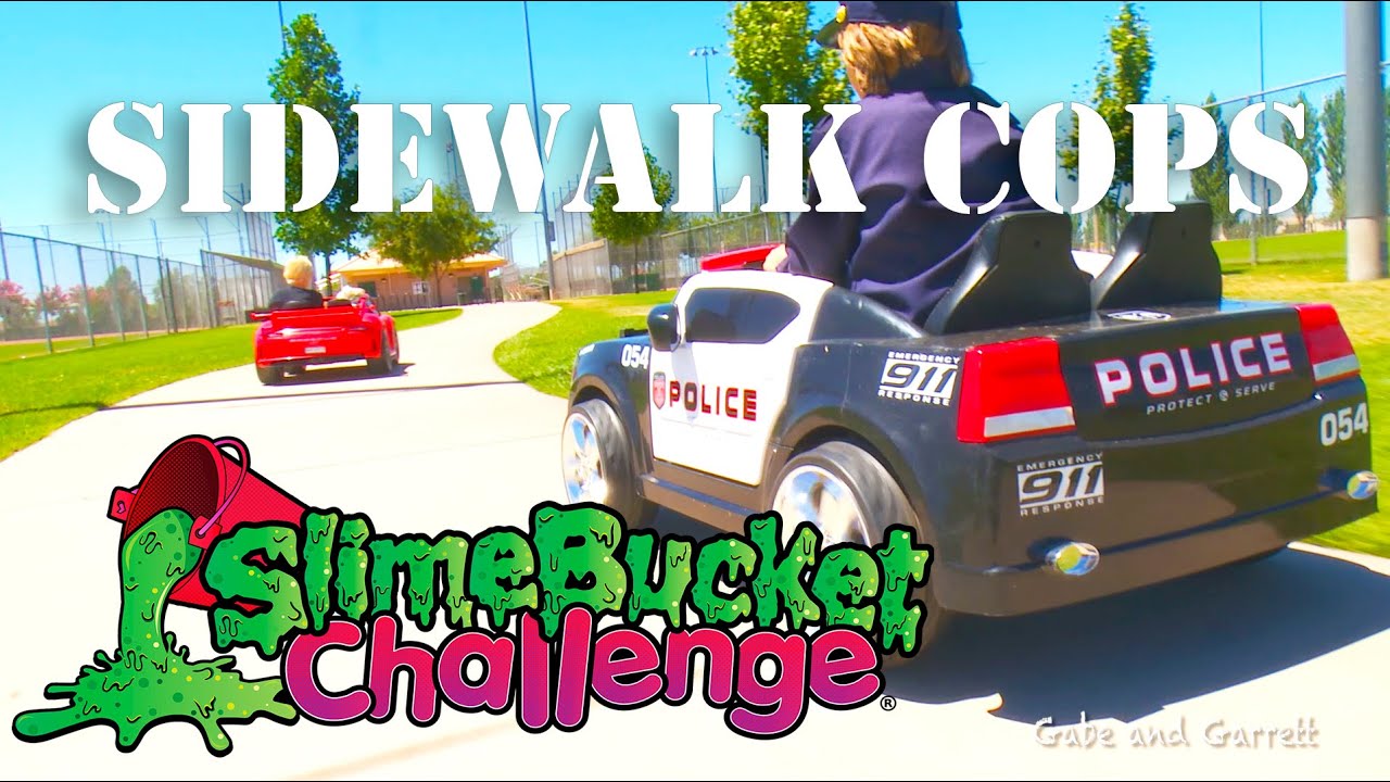 Sidewalk Cops - The Bank Robber and Slime Bucket Challenge!