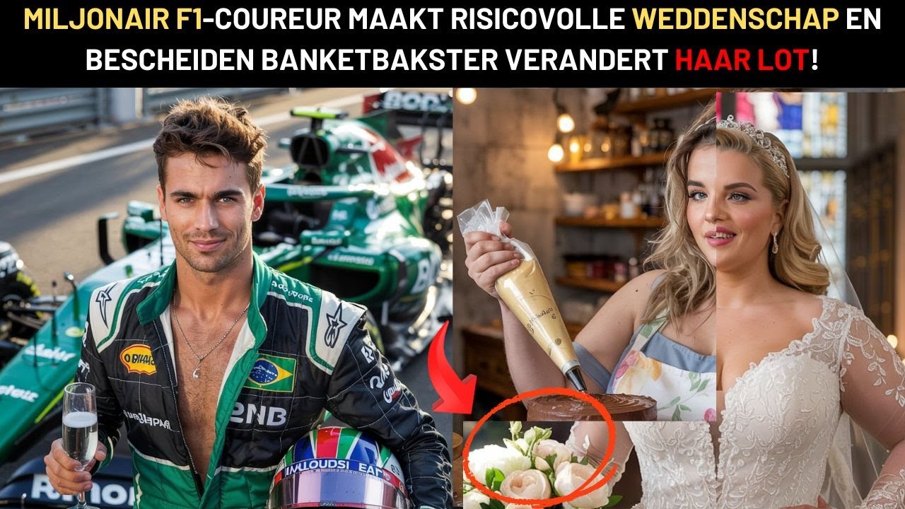 f1 MILJONAIR F1 COUREUR MAAKT RISICOVOLLE WEDDENSCHAP EN BESCHEIDEN BANKETBAKSTER VERAND