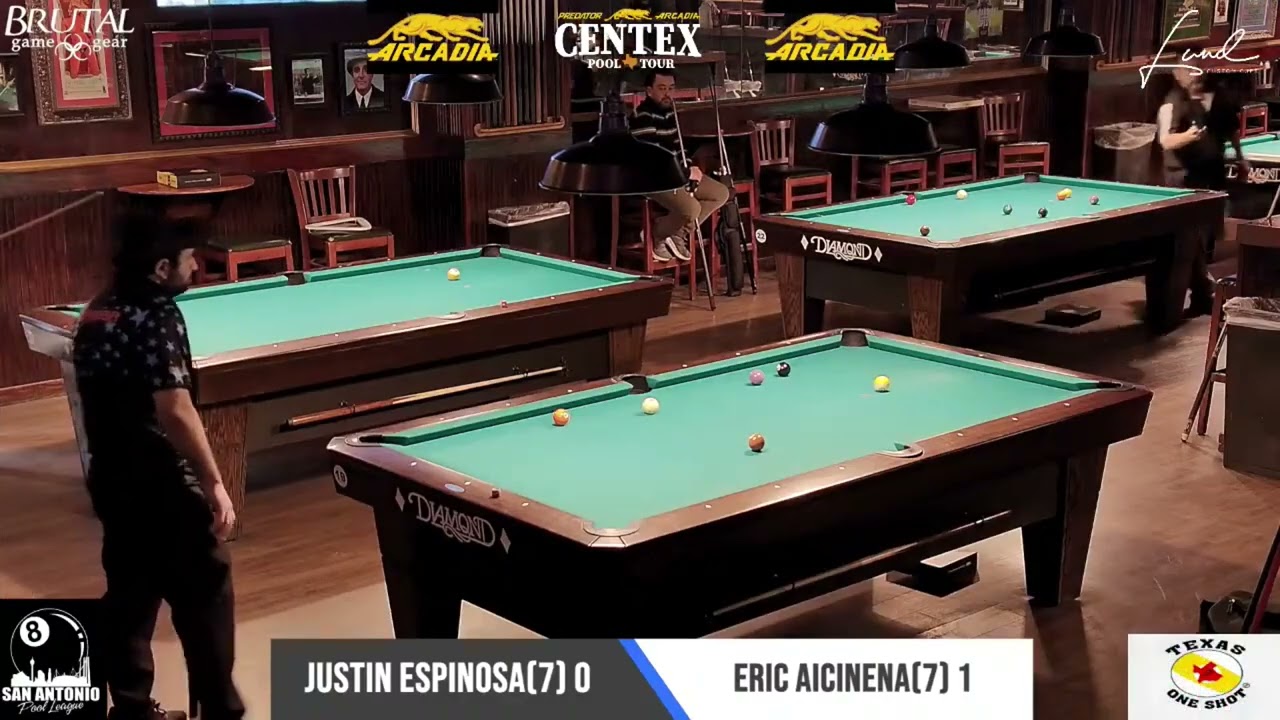 Justin Espinosa vs Eric Aicinena  | 2026 Predator Arcadia CenTex Pool Tour Stop #1