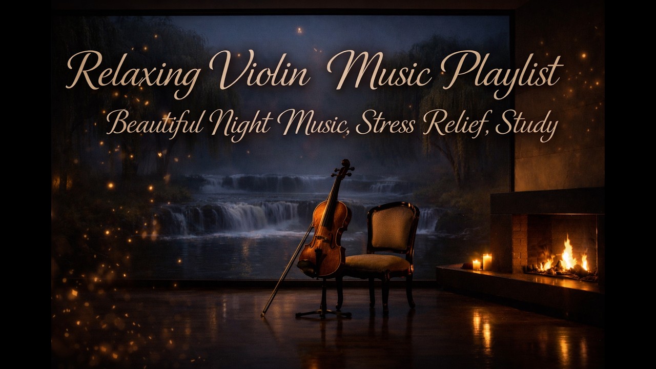 Relaxing Violin Music Playlist | Beautiful Night Music for Deep Sleep, Study & Stress Relief