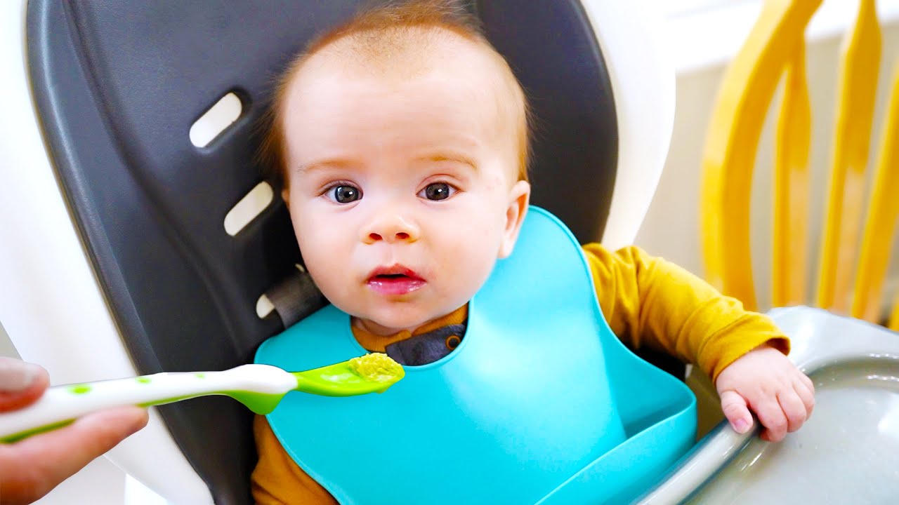 Baby Lucas Tries Food for the First Time!
