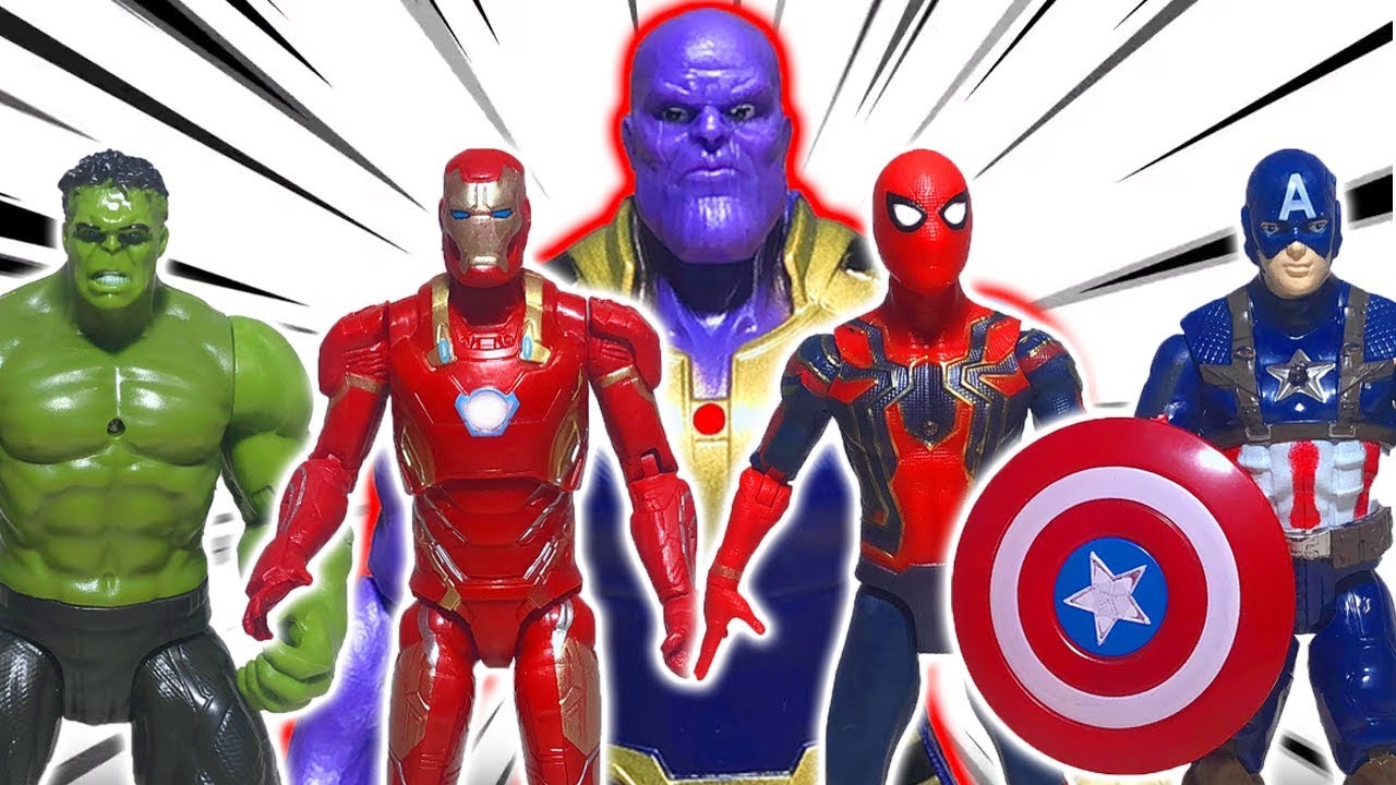 Thanos vs Hulk, Spider Man, Iron Man, Captain America Marvel Avengers Infinity war ❤️ superhero