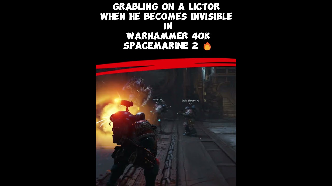 Grabling on a lictor when he becomes invisible in Warhammer 40k Spacemarine 2 🔥