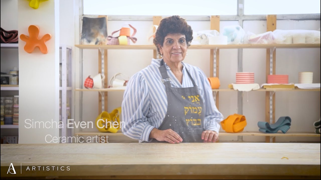 Ribbon-like Sculptures in Paper Porcelain I In the Studio with Ceramic Artist Simcha Even-Chen