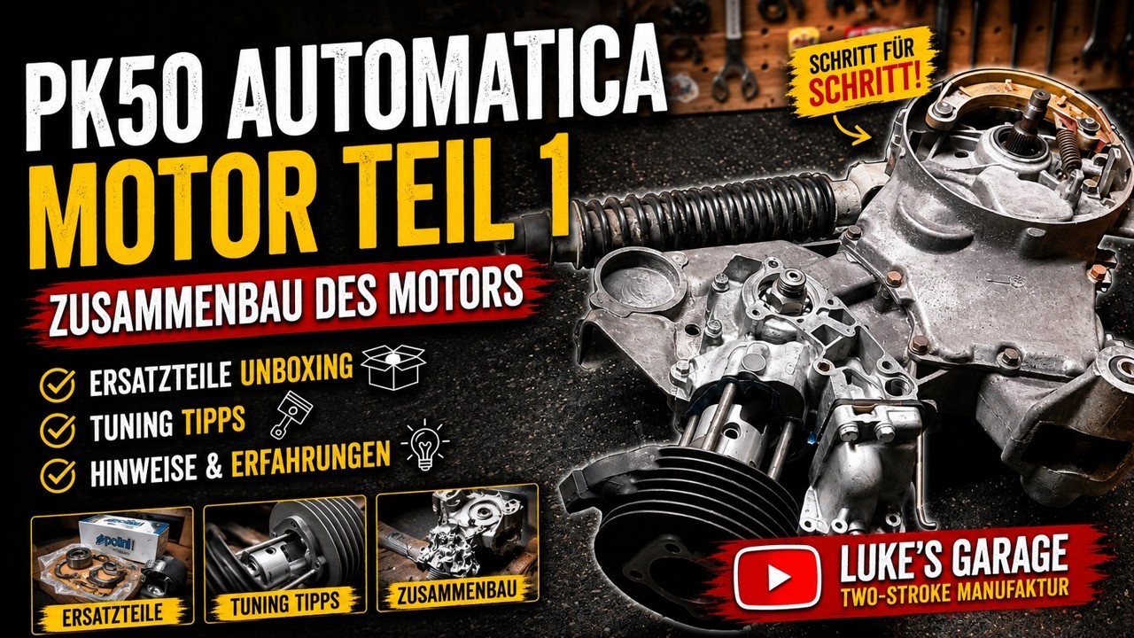 Vespa PK50 Automatik Automatica Motor Montage / Zusammenbau Teil 1 - Tipps - Hinweise - Erfahrungen