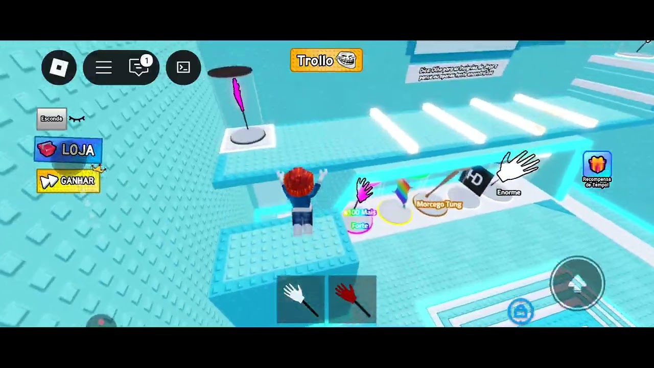 Mapa de tapas com parkour no Roblox!