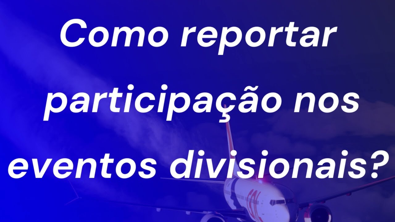 IVAO BR: Como reportar participa&ccedil;&atilde;o dos eventos divisionais