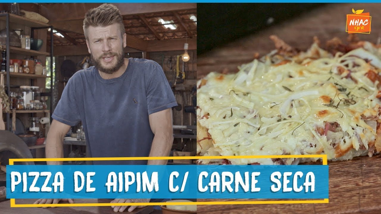 Pizza de aipim com carne seca | Rodrigo Hilbert | Tempero de Família