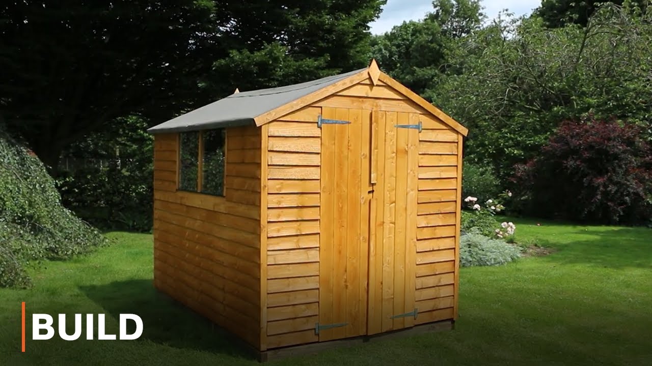 BUILD - 6ft Gable Overlap Apex Garden Shed Installation
