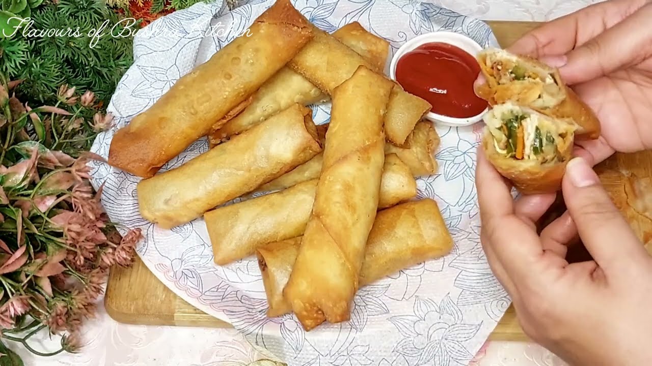 Chicken Spring Rolls Recipe with Homemade Roll Sheets|Ramadan Recipes|Iftar Recipes|Make & Freeze