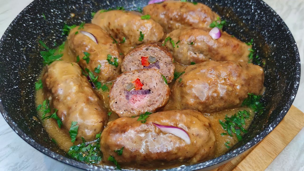 Рулеты из фарша - быстрый обед