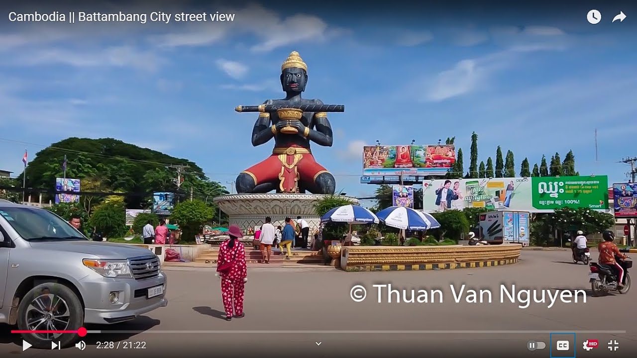 Cambodia || Battambang City street view