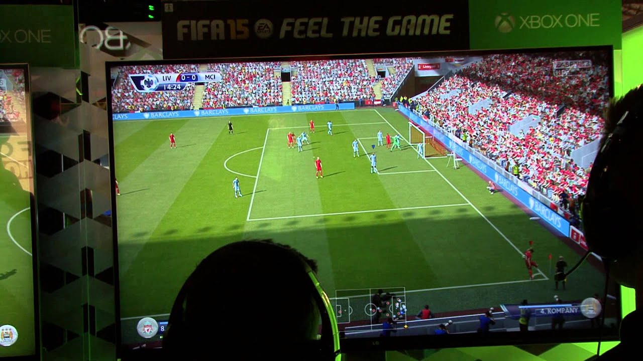 FIFA 15 GamesCom #1 Gameplay - Liverpool vs Manchester City - PS4/XboxOne/PC