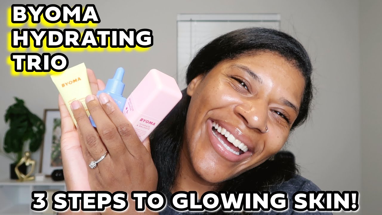 Trying Byoma skin kit on my Eczema Prone Skin