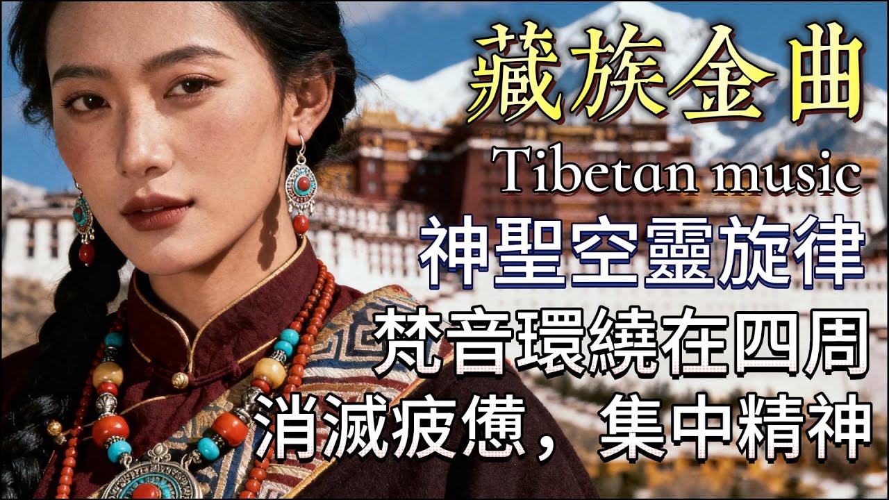 藏族熱門療愈金曲，神聖空靈旋律，梵音環繞在四周，消滅疲憊，集中精神，來自青藏高原的呐喊.#藏族音乐 #放鬆音樂 #治愈音乐 #relaxingmusic