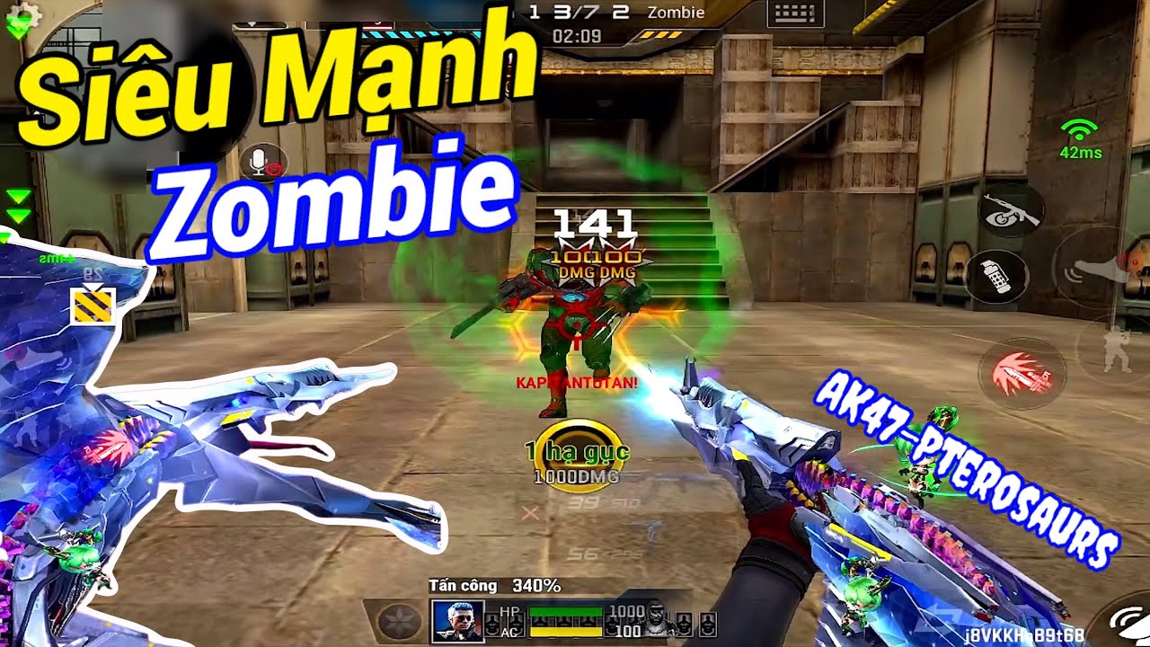 CF LEGENDS | Full SET AK47-Pterosaurs - Super Powerful Dinosaurs in Zombies 😍