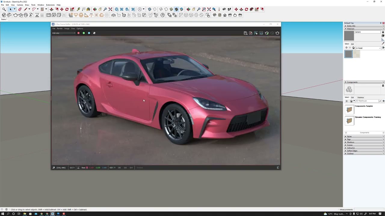 Material Wrapper en SketchUp