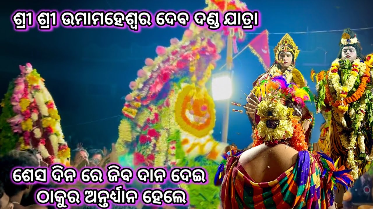 !! ଶେଷ ଦିନ ରେ ଜିବ ଦାନ ଦେଇ ଠାକୁର ଅନ୍ତର୍ଧ୍ୟାନ ହେଲେ !! SRI SRI UMAMAHESWAR DEV DANDANURTYA 📍 BALUGAON 