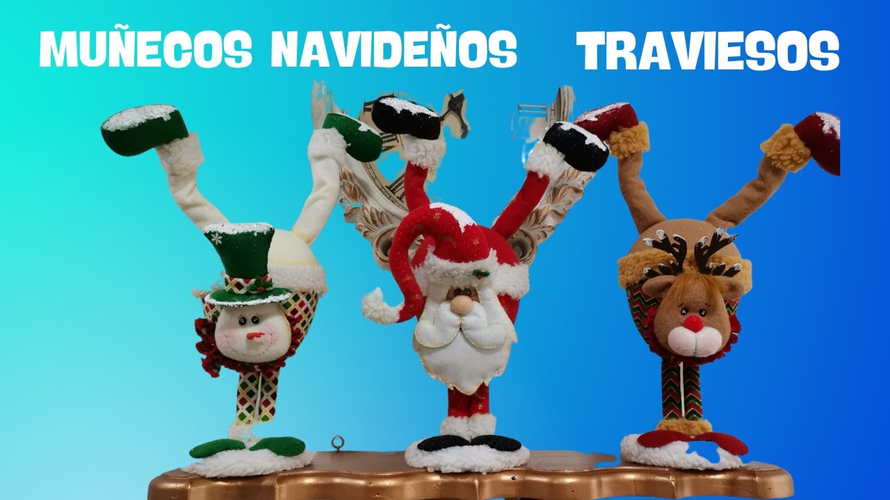 MUÑECOS NAVIDEÑOS TRAVIESOS.