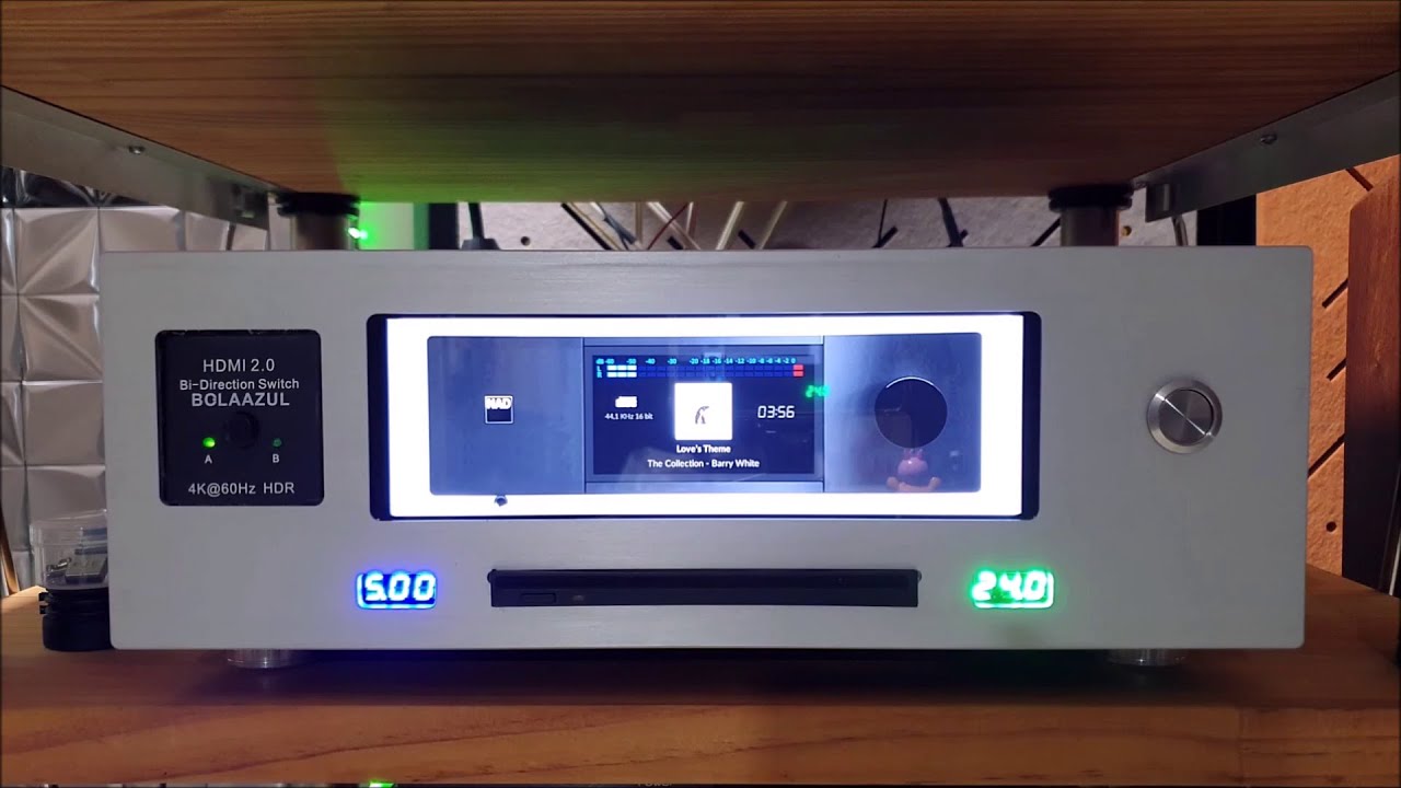DIY RPI4B | Pi2AES Music Streamer demo Love’s Theme by Barry White