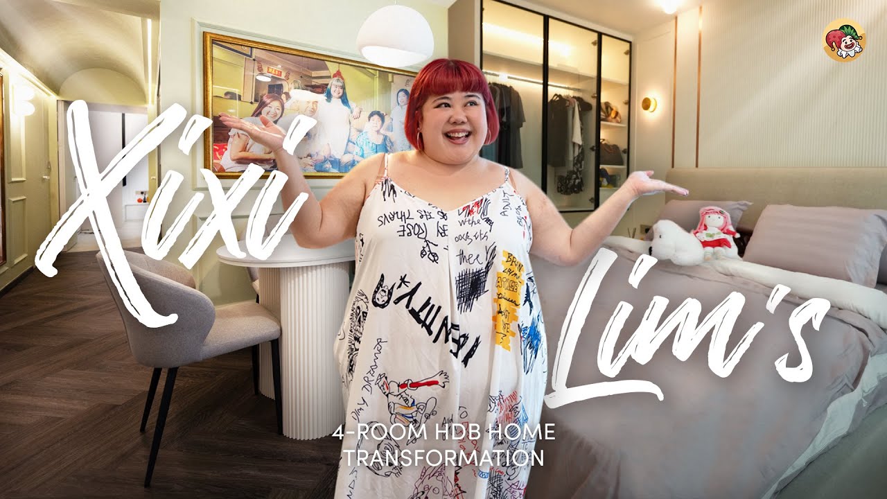 An Art Deco HOME MAKEOVER of a 4-Room HDB! | Get ID Before & After Home Transformation