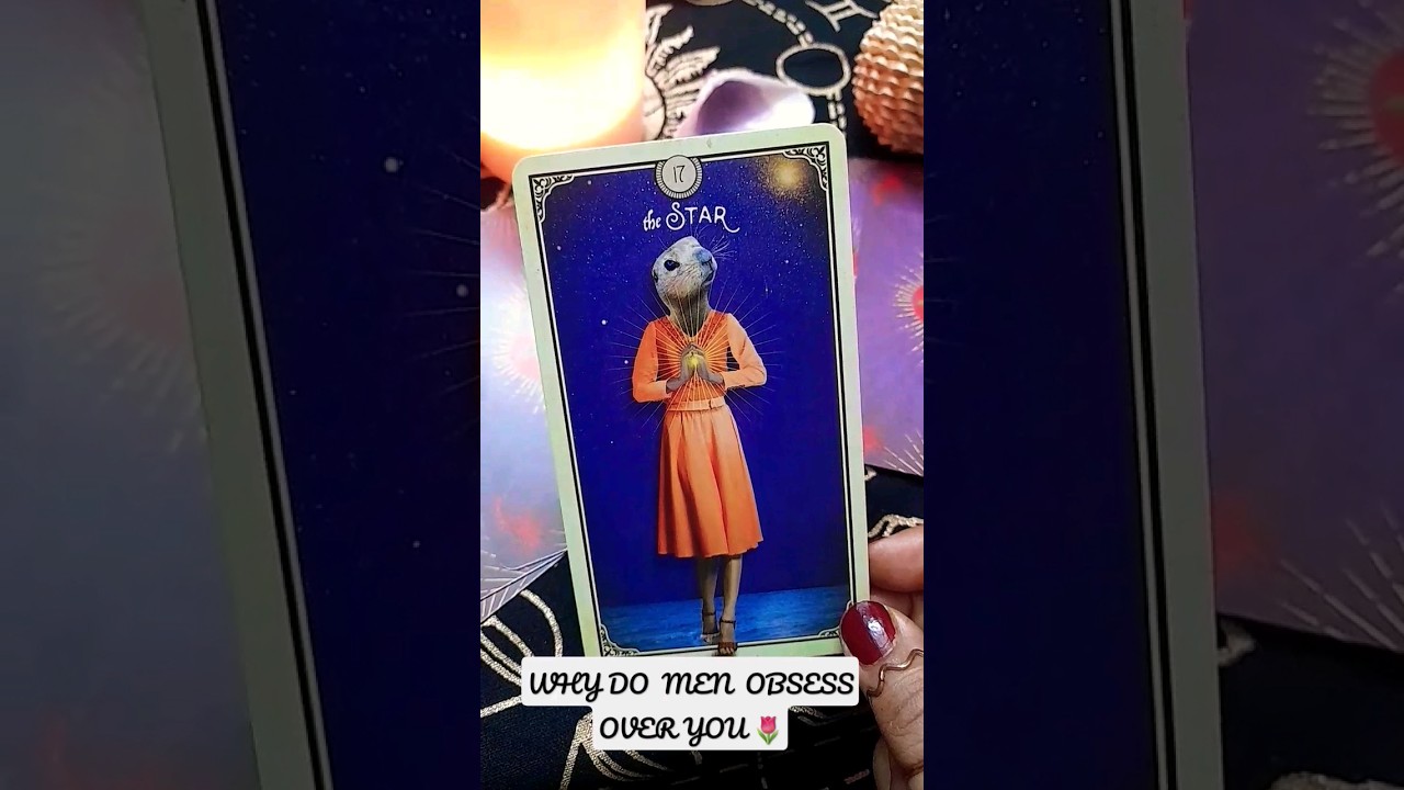 WHY DO MEN OBSESS OVER YOU 🌷💘 #tarotshorts #tarotlovereading #histhoughts