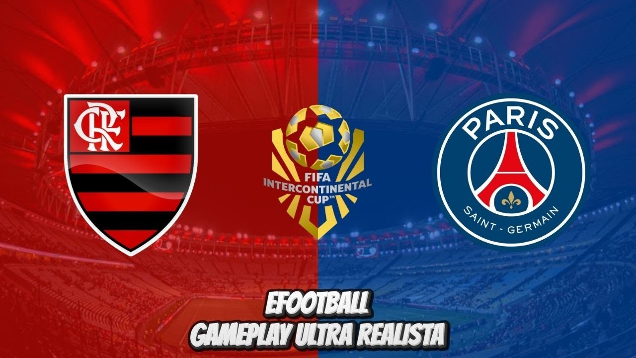 FLAMENGO X PSG - COPA INTERCONTINENTAL 2025 - GAMEPLAY REALISTA [PES 21 MOD GOGOSZ PATCH] FULL HD