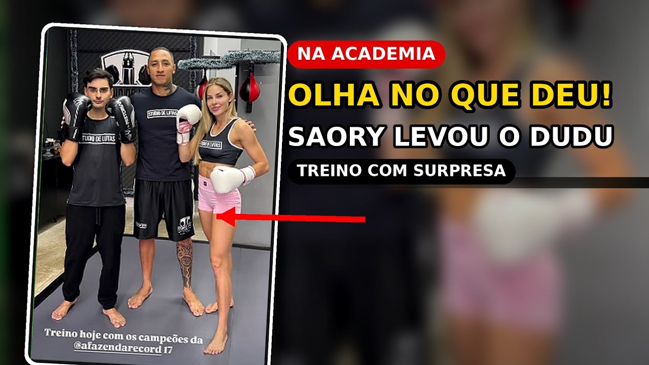 SAORY LEVOU O DUDU PRA ACADEMIA E OLHA NO QUE DEU...!