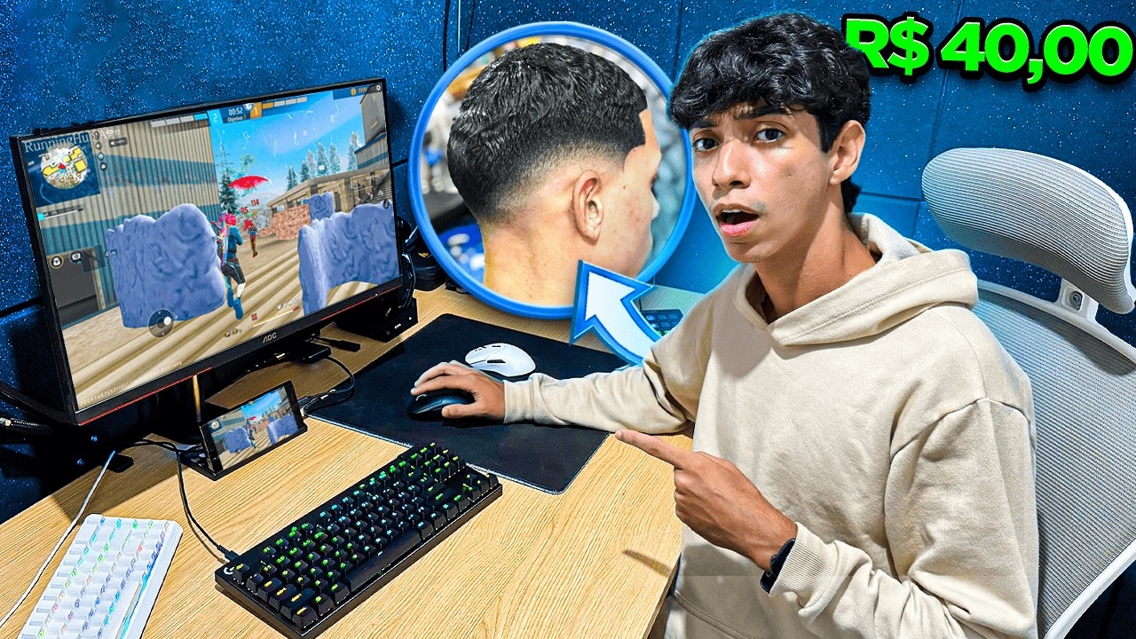 JOGANDO APOSTADO ATÉ CORTAR O CABELO NO MOBILADOR!