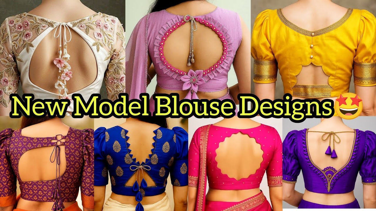 🤩Top 20+ Latest Blouse Back Neck Designs 2025✨ | New Model Blouse Designs For Saree | Rimpa Fashion