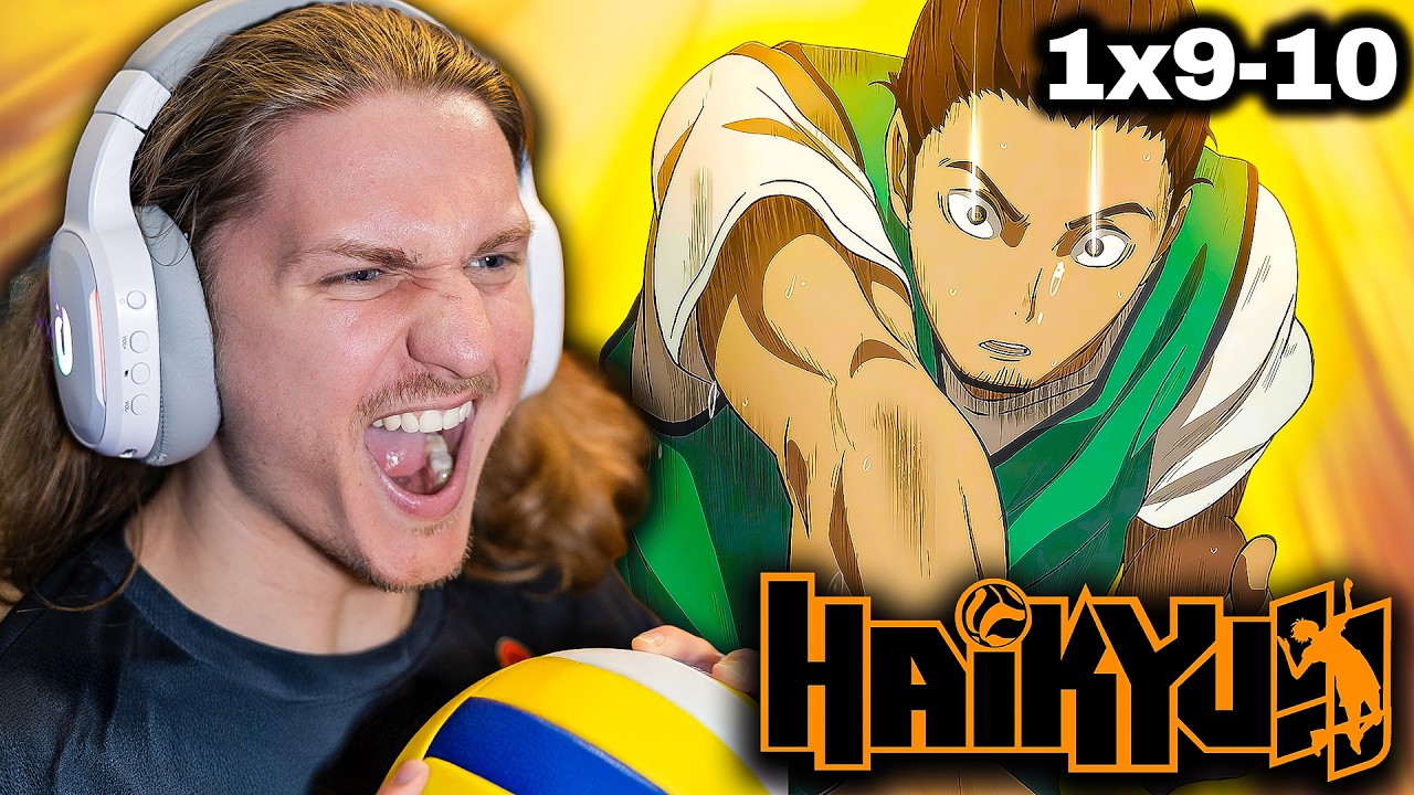 🏐 VOLLEYBALLER's FIRST TIME Reacting to Haikyu (Season 1 Episode 9-10)