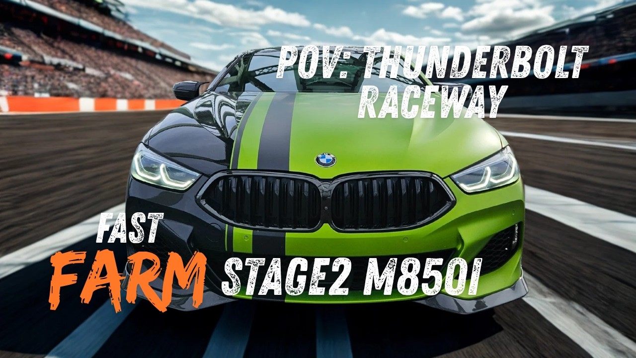 STAGE2 BMW M850i POVdriving THUNDERBOLT RACEWAY #jimfinch #m850i #povdriving