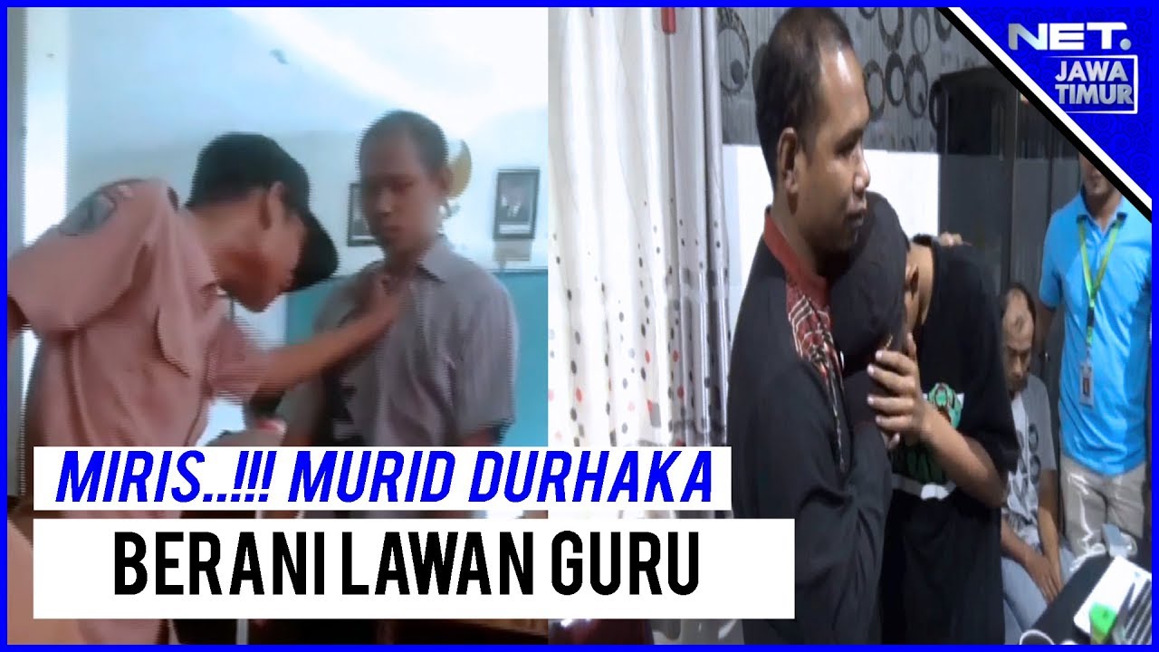 Viral..!! Inilah Kisah Murid Durhaka Tantang Guru Berkelahi Di Gresik- NET. JATIM