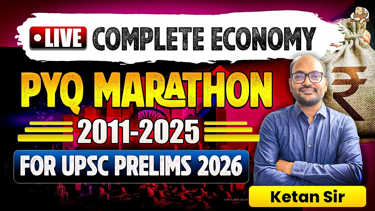 UPSC Economy Marathon: 15 Years Economy PYQ Analysis for UPSC Prelims | Indian Economy UPSC