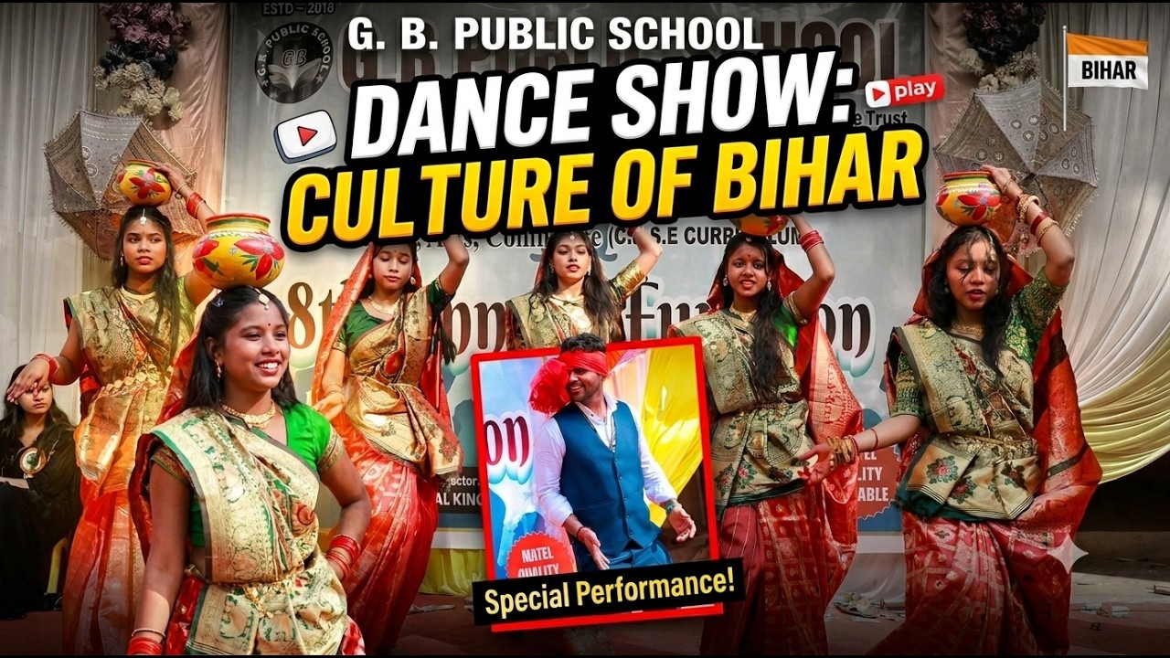 CULTURE OF BIHAR IS SHOWEN BY CLASS 9 GIRSL