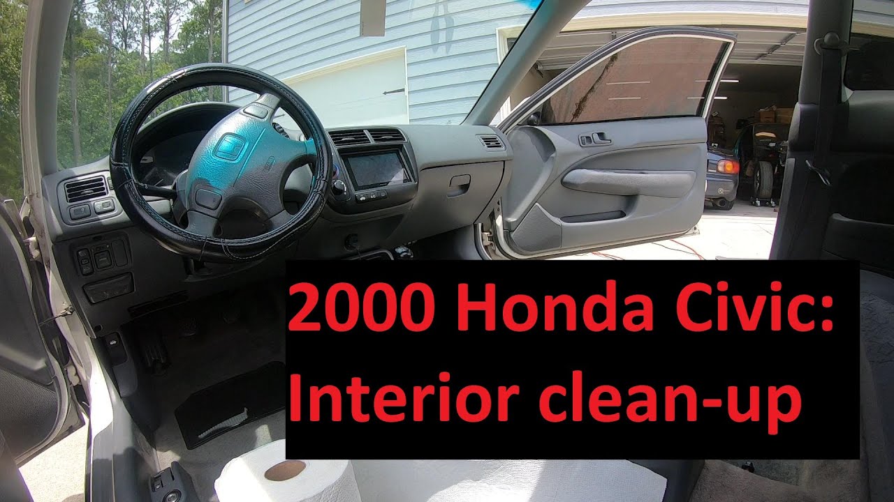 2000 Honda Civic - Seat Removal and Interior Clean-up