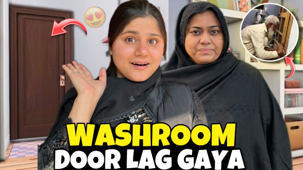 Kitchen Aur Washroom ky Doors lag gaya😍🚪| Hamza ki both ziyada tabiyat kharab hogai😭