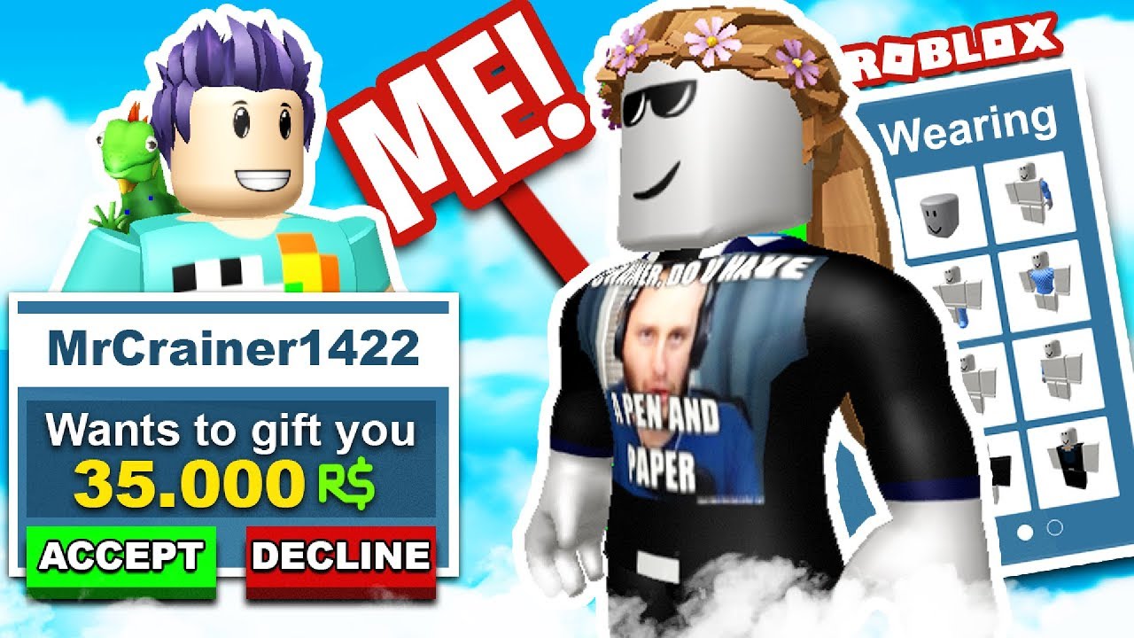 CRAINER FORCED ME TO play ROBLOX! Got 35k ROBUX?!