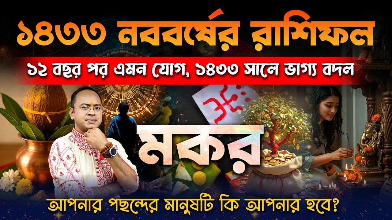 মকর রাশি ১৪৩৩ কেমন যাবে? | Makar Rashi 1433 Bengali Horoscope | শনির প্রভাবে কী ঘটবে? Santanu Dey