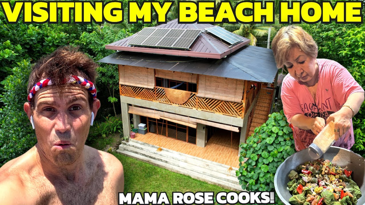 VISITING MY PHILIPPINES BEACH HOME - Filipina Mom Cooks Unique Coconut Fish! (Cateel)