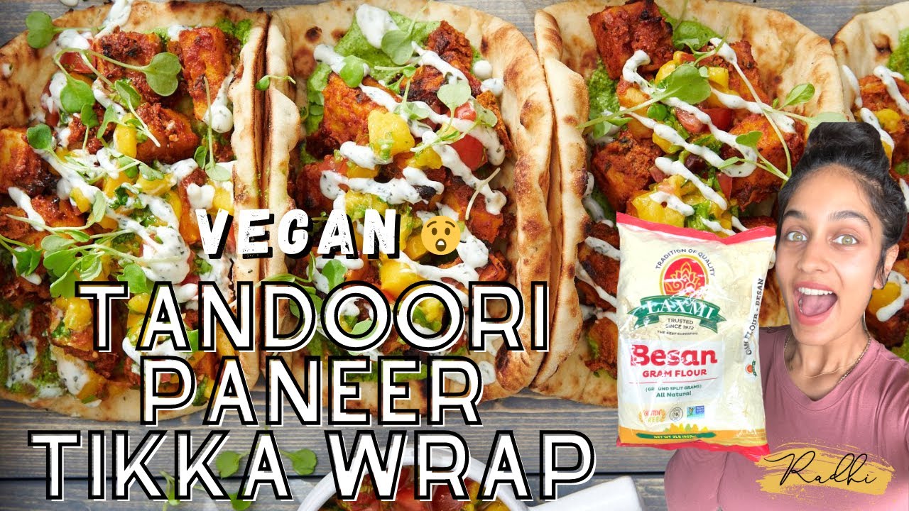 Tandoori Paneer Tikka Wrap VEGAN *NO TOFU!*