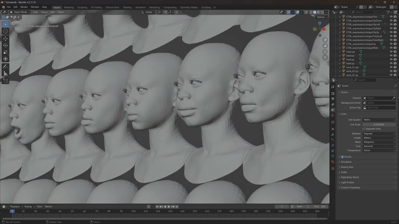 Exporting ARkit 52 Or Metahuman 263 Expressions with Specified LOD from UE5.6 DNA Tutorial