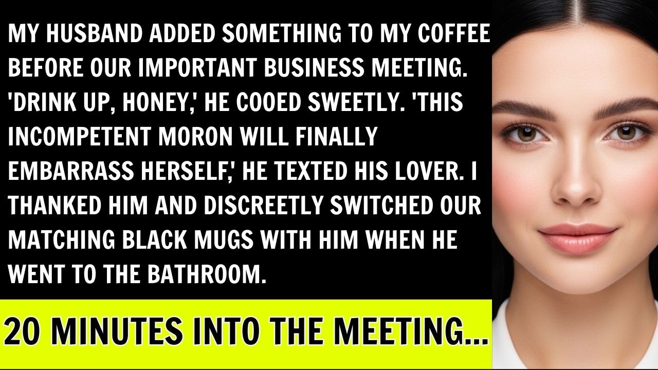 Husband Poured Something In My Coffee Before Important Meeting; 20 Minutes Into The Meeting...