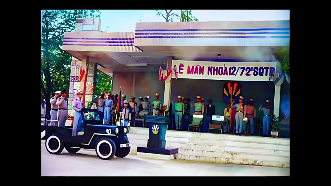 TOÀN CẢNH LỄ MÃN KHÓA K.12/72B CỦA SVSQ.TB/ĐĐ
